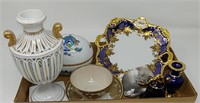Box of fine imported porcelains