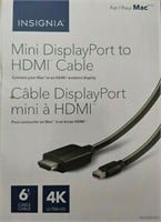 INSIGNIA 4K Mini display port to HDMI Cable 6 Feet