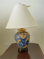 Yellow & Blue Oriental Lamp