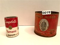 PRINCE ALBERT TOBACCO CAN-CAMPBELL SOUP CAN/RADIO