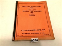 OPERATING INSTRUCTIONS & PARTS LIST-AC-WD45