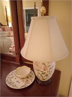 Lamp ~ Plate & Bowl Lot