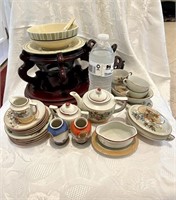 Oriental Group Lot ~ Lustreware tea set , etc