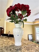 Tall LENOX Vase with flowers
