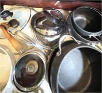 Contents of Cabinets with pots & pans