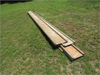 Pile of 4 Pre-Fabricated Wooden I-Beam Headers