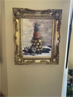 Signed Oil on Canvas ~ Pineapple Topiary
