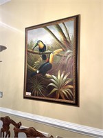 Large Tucan Oil Painting ~ Beautiful