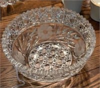 Antique American Brilliant Period Cut Glass Bowl