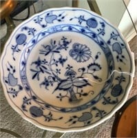 Antique “Meissen” 9 3/4" Blue Onion Plate