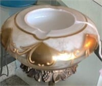 Vintage Cased Glass Pedestal Bowl