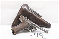(CR) Mauser 1940 Code 42 P08 9mm Luger Pistol