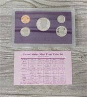 US Mint 1991 5-Coin Proof Set