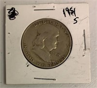 1951-P Franklin Half Dollar