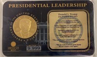 President Trump Leadership Certified Coin