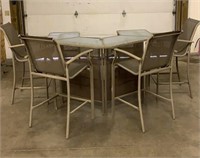 Patio Table/Bar & (4) Chairs