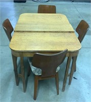 1930’s Northwest Chair Co. Table W/ Leaf & Chairs