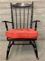 Black Arm Chair W/ Cushion