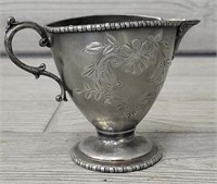 1869 Antique #C7 Hand-Engraved Silver Urn
