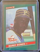 1986 Donruss Barry Bonds Card