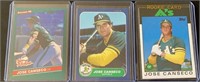 (3) Jose Canseco Cards