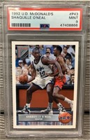 1992 Graded PSA McDonalds Shaquille O’Neal Card