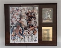 Baseball Plaque N.Y. Yankees 1998 W.S. Champions