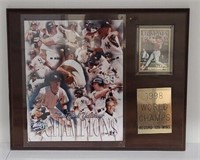 Baseball  Plaque N.Y. Yankees 1998 W.S.C.