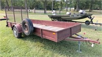14 x 5 Chaparral  trailer w ramp & spare tire