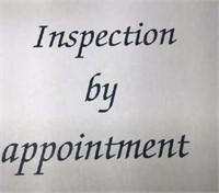 Inspection by appointment