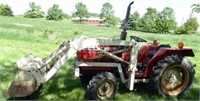 International 244 Tractor with Kwik-Way Loader