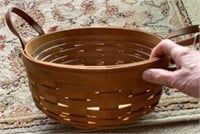 "Longaberger" Basket - 10 inches diameter