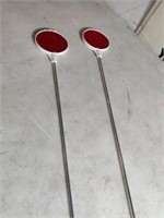 2 New Blazer 36" Red Reflective Driveway Markers