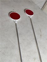 2 New Blazer 36" Red Reflective Driveway Markers