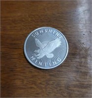 One Ounce Silver Round: Sunshine Mint #8