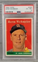 1958 Topps Herm Wehmeier: PSA EX-MT 6