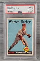 1958 Topps Warren Hacker: PSA NM-MT 8
