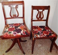 Two Music Note Back Chairs