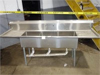 3 Compartment Stainless Sink