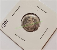 1891 Liberty Seated Dime