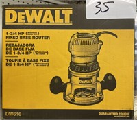 Dewalt DW616 Fixed Base Router 1 3/4Hp