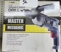 Master Mechanic 134467  1/2" Vaiable Speed Drill