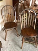 Set of 4 "intercon" Oak Arrowback Dining Chairs