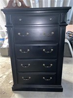 Black Wooden Chest of Drawers