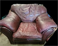 Maroon Leather Chair