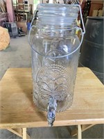 Large Glass Decanter w/ Spout