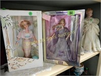 GROUP OF 4 NEW IN BOX BARBIE DOLLS.