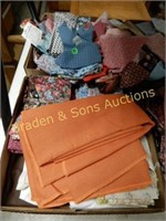 GROUP OF 4 BOXES OF ASSORTED LINENS.