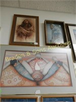 GROUP OF 3 FRAMED NATIVE AMERICAN PRINTS BY