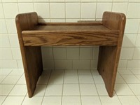 Small Wooden Bathroom Bench